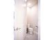 Powder room with white toilet and vanity at 7465 Yale Harbor Dr, Wesley Chapel, FL 33545