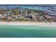 Aerial view of beachfront property and ocean at 1000 Gulf Blvd # 302, Indian Rocks Beach, FL 33785