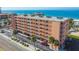 Aerial view of building and beachfront parking at 1000 Gulf Blvd # 302, Indian Rocks Beach, FL 33785