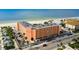 Aerial view of building, parking and beachfront location at 1000 Gulf Blvd # 302, Indian Rocks Beach, FL 33785