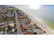Aerial view of beachfront property and coastline at 1000 Gulf Blvd # 302, Indian Rocks Beach, FL 33785