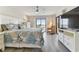 Main bedroom with king-size bed, ocean view, and private balcony access at 1000 Gulf Blvd # 302, Indian Rocks Beach, FL 33785