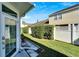 Side view of the sunroom addition and backyard at 1050 Starkey Rd # 704, Largo, FL 33771