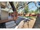Wooden deck with stairs leading to the backyard at 1100 E Louisiana Ave, Tampa, FL 33603