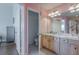 Main bathroom with double vanity and access to a toilet and shower at 4904 Barnstead Dr, Riverview, FL 33578