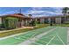 Well-maintained shuffleboard courts in a sunny outdoor setting at 5135 Gemstone Dr # 206, New Port Richey, FL 34652