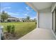 Spacious patio with green space views at 9709 Pembrooke Pines Dr, Sun City Center, FL 33573