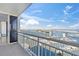 Balcony with scenic views of the marina and surrounding area at 100 Pierce St # 1210, Clearwater, FL 33756