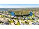 Stunning bird's-eye view of a waterfront property nestled in a beautiful community at 10511 Martinique Isle Dr, Tampa, FL 33647