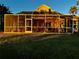 Large backyard with screened enclosure and grassy area at 10511 Martinique Isle Dr, Tampa, FL 33647