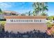 Martinique Isle community entrance sign, welcoming residents and guests at 10511 Martinique Isle Dr, Tampa, FL 33647