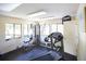 Well-equipped fitness room with cardio and weight machines at 1515 Pinellas Bayway S # 35, Tierra Verde, FL 33715