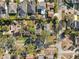 Areal view of the neighborhood with mature trees and a close proximity to local amenities at 3918 W Fig St, Tampa, FL 33609