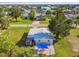 Aerial view showing house, yard, and neighborhood at 4021 Eagle Nest Dr, Hernando Beach, FL 34607