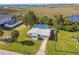 Aerial view of the house with waterfront access at 4021 Eagle Nest Dr, Hernando Beach, FL 34607