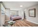 Spacious bedroom with a king-size bed and a small desk and chair at 4021 Eagle Nest Dr, Hernando Beach, FL 34607