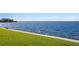Expansive water view with lush green grass and distant buildings visible on the horizon at 5033 W San Miguel St, Tampa, FL 33629