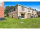 Private backyard with grassy area and patio at 6922 Hawthorne Trace Ln, Riverview, FL 33578