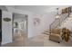 Grand entryway with marble floors and staircase at 747 Brightwaters Ne Blvd, St Petersburg, FL 33704