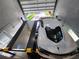 View from above of a car lift system in the garage at 747 Brightwaters Ne Blvd, St Petersburg, FL 33704