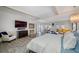 Main bedroom with sitting area and water views at 747 Brightwaters Ne Blvd, St Petersburg, FL 33704
