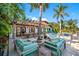 Outdoor patio with seating and pergola at 747 Brightwaters Ne Blvd, St Petersburg, FL 33704