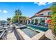 Expansive pool and spa area with patio furniture, offering waterfront views at 747 Brightwaters Ne Blvd, St Petersburg, FL 33704