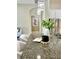Close up on kitchen island with granite countertop at 8319 Swiss Chard Cir, Land O Lakes, FL 34637