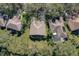 Aerial view showcasing home's location in a residential neighborhood at 3125 Bent Creek Dr, Valrico, FL 33596
