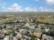 Aerial view of a residential neighborhood featuring numerous homes and lush green landscaping at 3819 Scovill Ln, Valrico, FL 33596