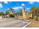 Crystal Beach Post Office, a charming yellow building with a beach theme at 392 Kentucky Ave, Crystal Beach, FL 34681