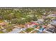 Wide aerial view of neighborhood, showing house location at 5128 49Th N Ave, St Petersburg, FL 33709