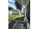 Small backyard with chain link fence at 519 51St Avenue W Ter, Bradenton, FL 34207