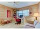 Comfortable home office with built-in shelving and work desk at 7050 Sunset S Dr # 405, South Pasadena, FL 33707