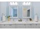 Double vanity bathroom with quartz countertops at 12004 Marblehead Dr, Tampa, FL 33626