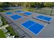 Aerial view of community pickleball courts perfect for friendly matches at 122 E Cypress Ct # 22, Oldsmar, FL 34677