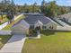 Bird's-eye view of a house with a large backyard and surrounding neighborhood at 13092 Johnathan, Weeki Wachee, FL 34614