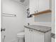 Clean bathroom with toilet and granite countertop at 19029 Us Highway 19 N # 13F, Clearwater, FL 33764