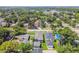 Lovely aerial view of a neighborhood lined with mature trees and well-maintained homes at 2729 36Th N Ave, St Petersburg, FL 33713