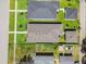 Aerial view of the neighborhood and roof of the property, showcasing its layout and landscaping at 2729 36Th N Ave, St Petersburg, FL 33713