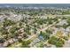 Wide aerial shot of the neighborhood featuring residences with landscaped yards and mature trees providing privacy at 2729 36Th N Ave, St Petersburg, FL 33713