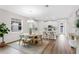 Open floorplan dining area features ample natural light and modern finishes near kitchen at 2729 36Th N Ave, St Petersburg, FL 33713