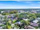 Aerial view of surrounding neighborhood and city skyline at 3869 S Lake Dr # 146, Tampa, FL 33614