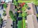Aerial view of community with canal and bridge at 3869 S Lake Dr # 146, Tampa, FL 33614