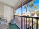 Private screened balcony with scenic view and seating at 3869 S Lake Dr # 146, Tampa, FL 33614