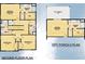 Second floor plan with Primary bedroom, two additional bedrooms, and laundry at 4010 Huntington Ne St, St Petersburg, FL 33703