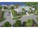 Aerial view of community pool and clubhouse at 10407 Abaco Falls Dr, Englewood, FL 34223