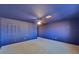 Bedroom with double closets and ceiling fan at 1510 Ingram Dr, Sun City Center, FL 33573