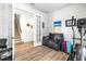 Home gym and sitting area with access to stairs at 1820 47Th N Ave, St Petersburg, FL 33714