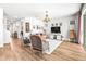 Bright living room featuring hardwood floors and a chandelier at 1820 47Th N Ave, St Petersburg, FL 33714